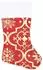 NoName Weihnachtsbaumdecke mit Socke, rot, Stoff, 90cm (330275)