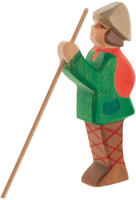 Hirte stehend mit Stab