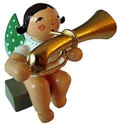 Wendt & Kühn Engel mit Basstrompete sitzend