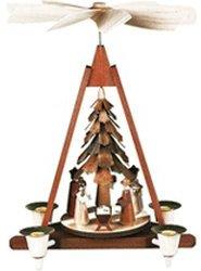 Müller Kleinkunst 1-stöckige Weihnachtspyramide Christi Geburt (10324 )