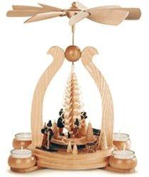 Müller Kleinkunst 1-stöckige Pyramide Wintermotiv (32 cm)
