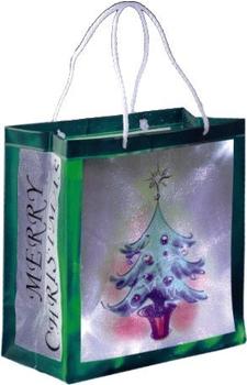 Hellum Einkaufstasche mit LED-Beleuchtung Weihnachtsbaum