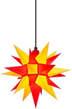 Herrnhuter Stern A4 (40cm) gelb/rot