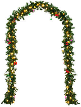 Deuba Weihnachtsgirlande 5m 100x LED In/Outdoor (101778 )