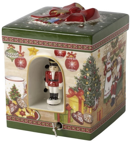 Villeroy & Boch Christmas Toys großes eckiges Geschenkpaket Santas Zuhause (1483276621)
