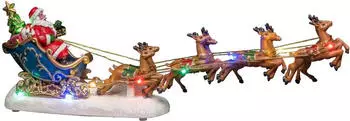 Konstsmide LED-Szenerie Weihnachtsmann mit Schlitten (4205-000)