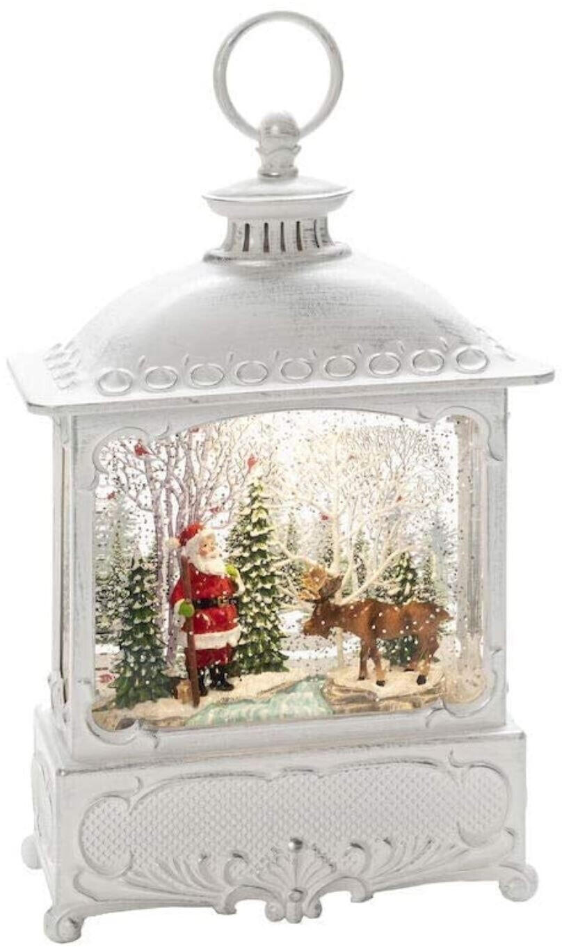 Konstsmide LED-Szenerie Weihnachtsmann Elch LED Weiß beschneit (4397-200)  Test - ab 76,50 €