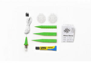 Herrnhuter Bastelstern A1b (13cm) gr&uuml;n inkl. LED