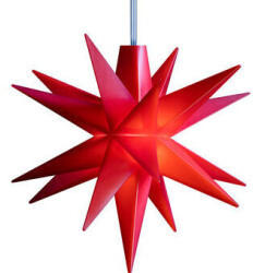 DecoTrend Baby-Stern 8cm Batterie Indoor rot