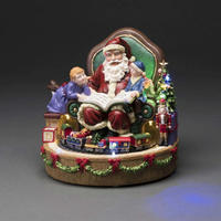 KONSTSMIDE Weihnachtsfigur "Weihnachtsdeko" LED Szenerie Weihnachtsmann mit...