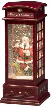 Konstsmide LED Telefonzelle tit Weihnachtsmann rot/warmweiß (4363-550)