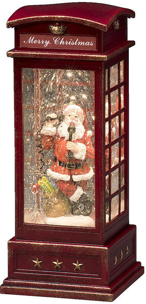 Konstsmide LED Telefonzelle tit Weihnachtsmann rot/warmweiß (4363-550)