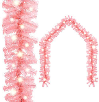 vidaXL Weihnachtsgirlande mit LED-Lichtern 20 m Rosa (329200)