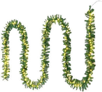 Juskys Weihnachtsgirlande 10m in grün (51103)