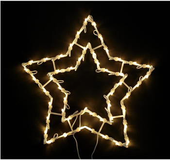 DEGAMO Weihnachtssilhouette Stern 50 LEDs warmweiß (760321)