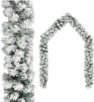 vidaXL Weihnachtsgirlande mit Schnee Gr&uuml;n 5 m PVC