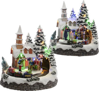 Kaemingk LED Weihnachtsdorf bunt sortiert (481245)