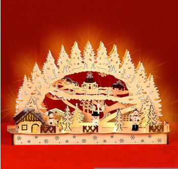 Monzana Weihnachts LED Schwibbogen Winterdorf (109156)