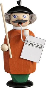 Seiffener Volkskunst Holz Räuchermann Figur Erzgebirge Kleine Gesellen 14 cm Lehrer