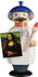 Seiffener Volkskunst Holz Räuchermann Figur Erzgebirge Kleine Gesellen 14 cm
