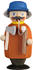 Seiffener Volkskunst Holz Räuchermann Figur Erzgebirge Kleine Gesellen 14 cm