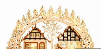 SIKORA 3D Weihnachtsdorf Waldszene (LB65)