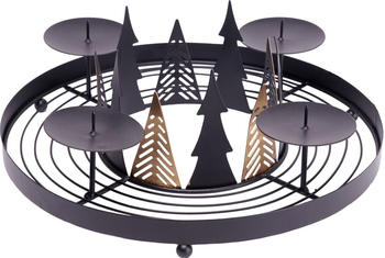 Trend Line Adventskranz Metall 30x11cm (59-XT220045)