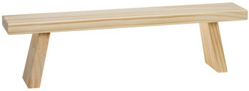 SIKORA einfache Holz Schwibbogenbank 44cm