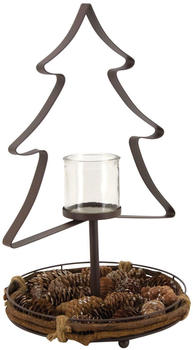 Aubry Gaspard Candle Holder Christmas Tree