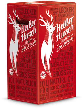 Hei&szlig;er Hirsch Bio-Gl&uuml;hwein rot Bag-in-Box 10l