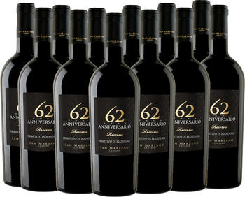 Cantine San Marzano Primitivo di Manduria 62 Anniversario Riserva DOP 12x0,75l