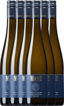 Weingut Manz Manz Scheurebe Kalkstein trocken 6x0,75l