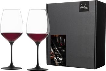 Eisch Rotweinglas 2er Set Kaya Black 600 ml