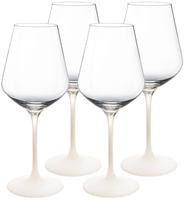 Villeroy & Boch Manufacture Rock Blanc Glass Rotweinkelch Set 4tlg.