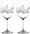 Nachtmann Tattoo Wein Spritzglas Botanical Black 2er Set Weinglas Glas 630 ml