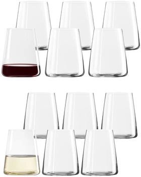 Stölzle Lausitz Rot-, Transparent, Glas, Essen & Trinken, Gläser, Trinkgläser