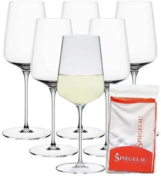 Spiegelau Wei&szlig;weinglas Definition Wei&szlig;weingl&auml;ser + Poliertuch 430 ml