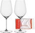 Spiegelau Hi-Lite Bordeauxglas 650 ml 2er Set + Poliertuch