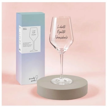 Ritzenhoff Sand & Soda 9500005 Modernes Weinglas mit trendigem Spruch Liberté, Egalité Weinschorlé Ritzenhoff Sand & Soda 9500005 Modernes Weinglas mit trendigem Spruch Liberté, Egalité Weinschorlé