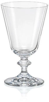 Crystalex Weißweingläser Bella Kristallglas 230 ml 6er Set