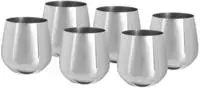 ECHTWERK Weinglas (Wein & Wasserkelch-Set), 500 ml, bruchsicher, stiellos, 10 x 9,5