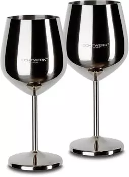 Echtwerk Weinkelche Edelstahl 0,5L, 2er-Set