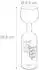 Relaxdays Weinflasche mit Glas 750ml, schwarz/silber/transparent