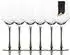 Intirilife Weinglas-Set mit goldfarbenem Stiel, 380ml, Kristallglas (IL-100958-6)