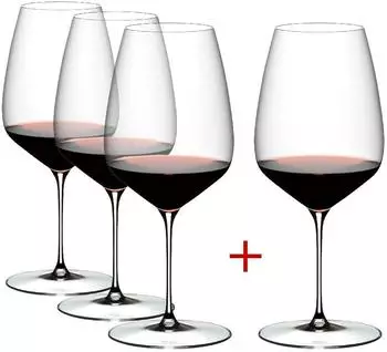 Riedel Veloce Cabernet Merlot Rotweinglas 829ml, 4er-Set