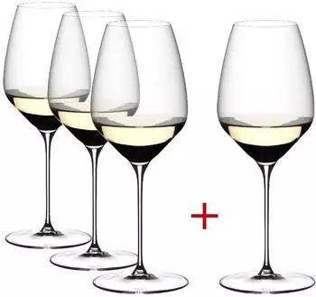 Riedel Veloce Riesling Weißweinglas 570ml, 4er-Set