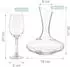 Relaxdays Weingläser 4er-Set mit Dekanter, Glas