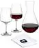 Leonardo CESTI Weinset 2 Weingläser (500ml) & Karaffe (1500ml) mit Poliertuch (040974)