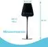 Intirilife Weinglas-Set 500ml, schwarz, stoßfest (IL-101000)