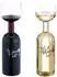 Relaxdays Weinflaschenglas XL mit Spruch, transparent, 750ml (10047475_0)
